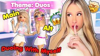 DUOING with MYSELF in DRESS TO IMPRESS... *CHAOTIC CHALLENGES*