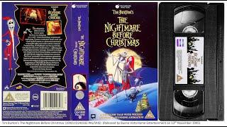 The Nightmare Before Christmas (13th November 1995) UK VHS