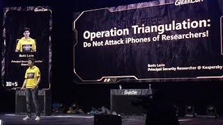 Operation Triangulation: Do Not Attack iPhones of Researchers! by Boris larin at Kaspersky - GEEKCON