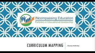 Curriculum Mapping Overview