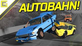 AUTOBAHN AUFFAHR UNFÄLLE! I BeamNG Drive Crashes #1924 [Alpha]