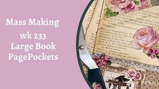 Mass 233 Large Book page Pockets - TUTORIAL