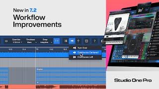 Workflow Improvements | New in Studio One Pro 7.2 | PreSonus