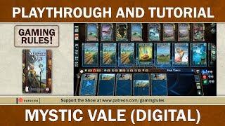 Mystic Vale Digital - Playthrough and Tutorial - Gaming Rules!