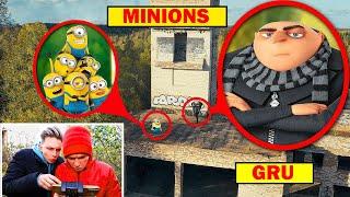 My DRONE caught MINIONS on camera!! **they're caught**