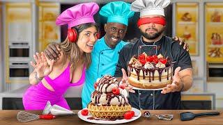 COCINANDO CIEGOS, SORDOS Y MUDOS!! Ft. Novelpoppys & Jean Carlos Sigan Viendo