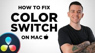 How to Fix Color Switching When Exporting - Davinci Resolve 18 Tutorial (Mac only)