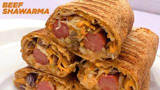 NIGERIAN SHAWARMA RECIPE|BEEF SHAWARMA RECIPE|IFEPINKIESTV