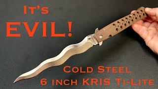 Cold Steel 6 Inch Kris Ti-Lite Folding Knife Review