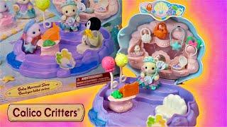 ASMR Calico Critters (Sylvanian Families) Baby Mermaid Shop | No Talking Satisfying Toy Unboxing