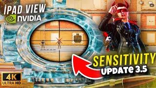 NEW UPDATE 3.5 !!BEST SENSITIVITY CODE+CONTROL SETTINGS | PUBG MOBILE | UPDATE 3.3 IPAD MINI 6