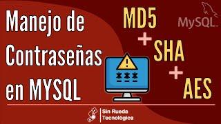 ¿Cómo manejar contraseñas en MYSQL usando MD5, SHA y AES?