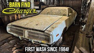 BARN FIND Dodge Charger Parked 40 Years! First Detail Since 1984 | Satisfying Restoration!