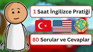 Yeni Başlayanlar İçin 1 Saat İngilizce Dinleme Pratiği | 80 Sorular Ve Cevaplar - @İngilizceRehberi