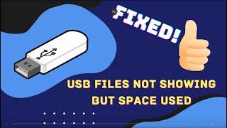 [Fixed] USB Files Not Showing But Space Used Issue | Working Solutions| Rescue Digital Media