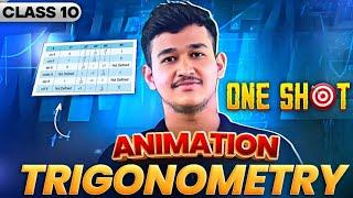 Trigonometry- 1 shot ANIMATION- Class 10 Maths Chapter 8