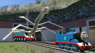 Building a Thomas Train Chased By New Cursed Thomas and Friends Family Monster In Garry's Mod