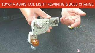 Toyota Auris Tail Light Rewiring and Changing the Bulbs || How to Change Tail Light Bulb on Auris