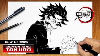 How to draw Demon King Tanjiro - Kimetsu No Yaiba Chapter 201