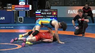 GOLD WW - 62 kg: L. OVCHAROVA (RUS) v. A. TYNYBEKOVA (KGZ)