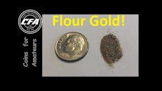 Separating black sand from Fine Flour Gold | Learning to prospect | How to pan for Gold at home