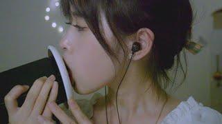 【 S ASMR coconut椰~】Slowly ears licking&eating ears&mouth sounds no talking 无人声慢速舔耳