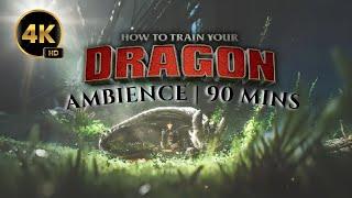 How To Train Your Dragon: Sleep with Toothless | 90 MINS of Peaceful Fantasy Ambience Music #HTTYD