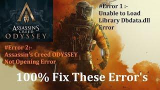 How To Fix Assassin's Creed Odyssey Unable To Load Library dbdata.dll Error 100% Work #Fix #Gaming