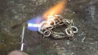 How to Recycle Silver  - molten ring project