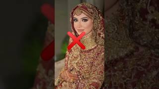 Muslims brides vs Non Muslim brides beautyful video #shorts