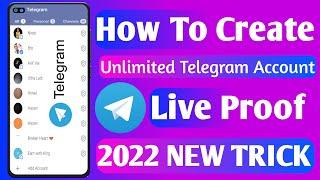 how to create unlimited telegram account 2022 | without phone number | multiple telegram account