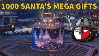 1000 Santa's Mega Gift Container Opening | World of Warships