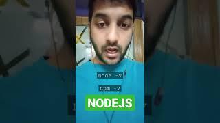 NodeJS: check version of node and npm installed