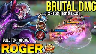 ROGER BEST BUILD 2024 | BUILD TOP GLOBAL ROGER GAMEPLAY | MOBILE LEGENDS