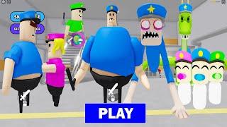 All Morphs Unlocked Police Family Escape (SCARY OBBY) - All Jumpscare Gameplay #roblox #obby