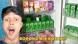 ADIK BORONG AIR KOTAK SAMPAI PENUH PETI AIS!!