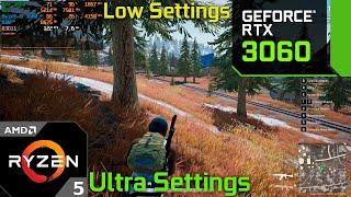 PUBG : RTX 3060 12GB | Ultra & Low Settings