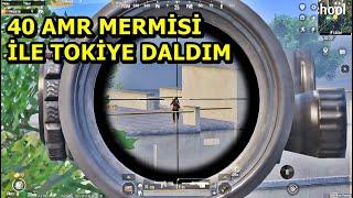 40 AMR MERMİSİ İLE TOKİLERE DALDIM ! BATUR GAME SOLO SQUAD PUBG MOBİLE