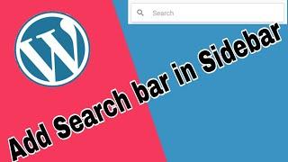 How to add search option in sidebar of Wordpress website|Modify your WordPress website easily|