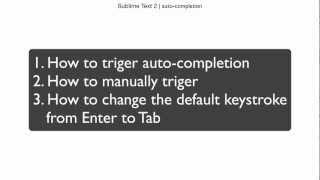 sublime text 2 tutorial | auto-completion | JJPro