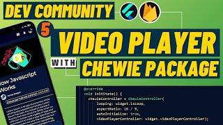 Flutter Video Player With Controls|Video Player Fullscreen|Flutter Chewie Video Player|Netflix Clone