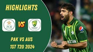 Pakistan vs Australia 1st T20 2024 Highlights | Pak vs Aus