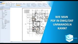 Wie man PDF in DWG und DXF umwandeln kann? (DEUTSCH)