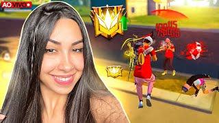  HOJE SAI O TOP GLOBAL  FREE FIRE AO VIVO  LETHICIAX FF 