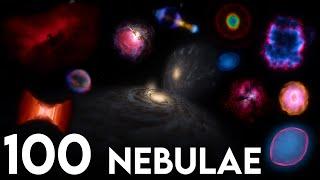 Flight through 100 nebulae | 8 hours | Screensaver, Relaxation, Sleep