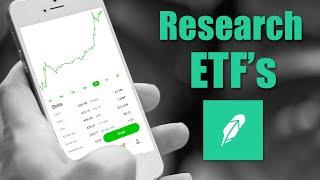 How to Research ETFs Using Robinhood (Beginners Guide)