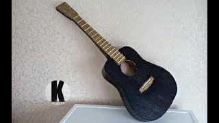 Как сделать гитару из картона? / How to make a guitar from cardboard?