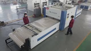 TM2580F whole working process ZHT vacuum membrane press machine Contact:AllisonHao