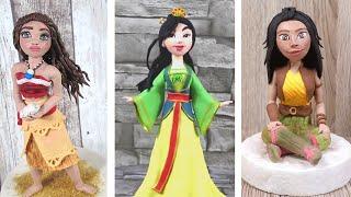 Strong and Powerful Disney Princesses Cake Toppers out of Fondant