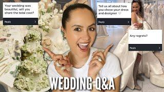 Wedding Q&A - ALL the Fashion Details, the Cost & My BIGGEST REGRET...